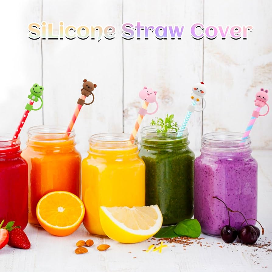 3D Straw Toppers - Stanley | Stylist | Silicone - Kidspark